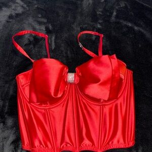 Victoria’s Secret red corset
